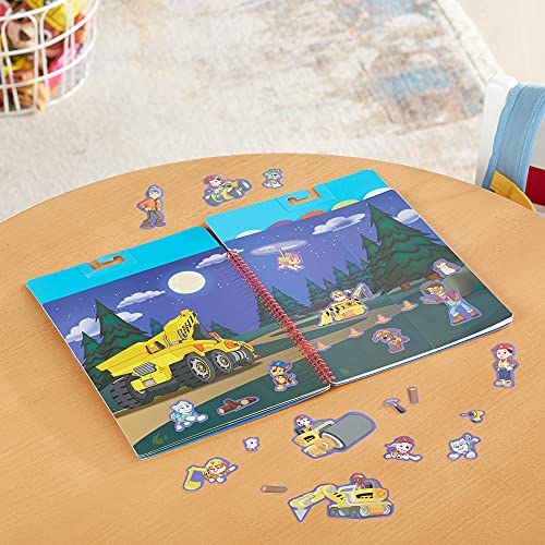 Melissa & Doug, PAW Patrol, Album pieghevole con adesivi riutilizzabili, La Missione Definitiva, 130 adesivi riutilizzabili