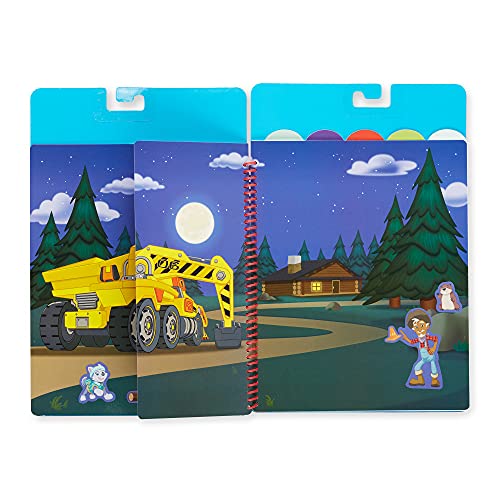 Melissa & Doug, PAW Patrol, Album pieghevole con adesivi riutilizzabili, La Missione Definitiva, 130 adesivi riutilizzabili