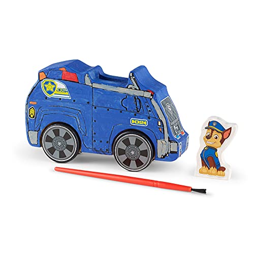 Melissa & Doug- Paw Patrol-Kit per lavori Artigianali in Legno, Veicoli, Multicolore, 33266