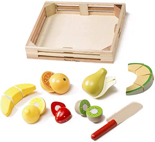 Melissa & Doug- Set Frutas Madera para Cortar (96046)