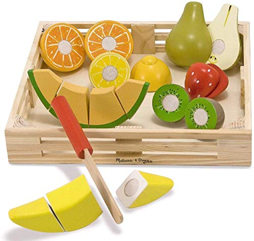 Melissa & Doug- Set Frutas Madera para Cortar (96046)