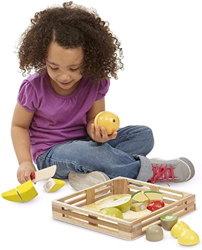 Melissa & Doug- Set Frutas Madera para Cortar (96046)