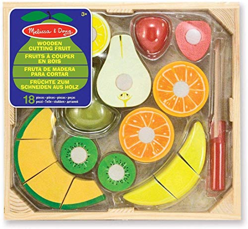 Melissa & Doug- Set Frutas Madera para Cortar (96046)