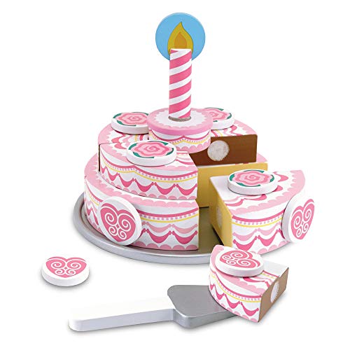 Melissa & Doug - Tarta de tres pisos, de madera (14069) , color/modelo surtido