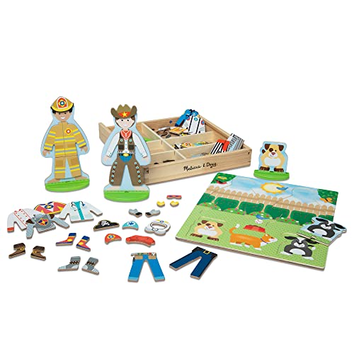 Melissa & doung- Occupations Dress-up Play Set figuras magnéticas vestir profesiones (XMD-19309)