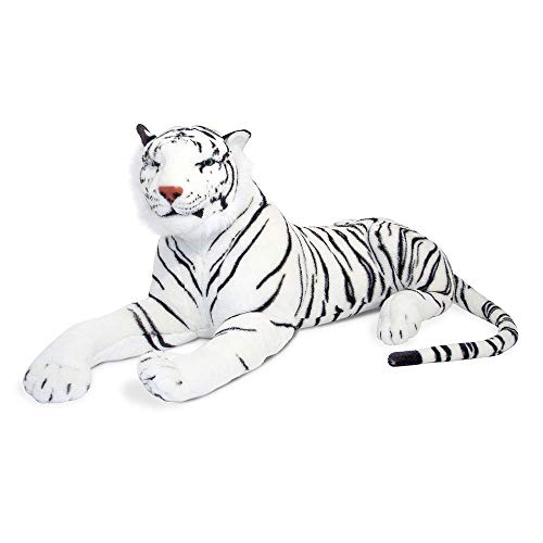 Melissa&Doug- White Tiger Giant Juguete de Pluche, Multicolor (Melissa & Doug 13979)