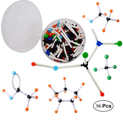 mengger Modelos Moleculares Kit 96pcs Química Orgánica e Inorgánica Química Científica atomía Atomizador enseñanza Set de Aprendizaje Molecular Modelo Molecular