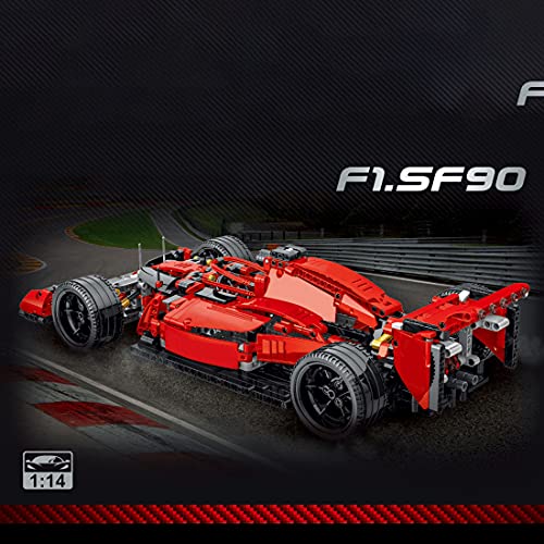 MERK Technic F1 - Juego de coche para Ferrari, Fórmula 1, 1100 piezas para niños y adultos, compatible con LEGO Technic