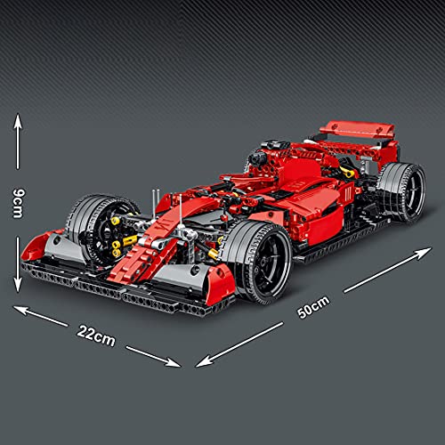 MERK Technic F1 - Juego de coche para Ferrari, Fórmula 1, 1100 piezas para niños y adultos, compatible con LEGO Technic