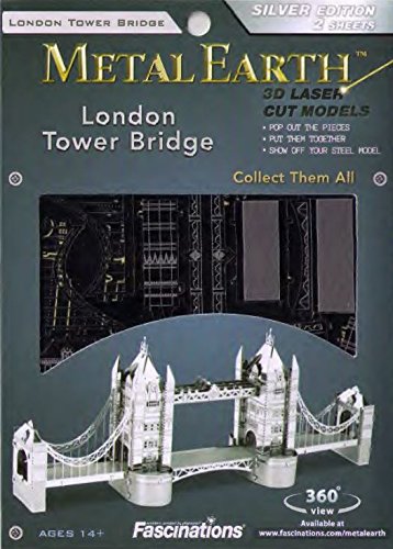 METAL EARTH MAQUETA / PUZZLE 3D De metal. - LONDON TOWER BRIDGE - Monta tus modelos favoritos en casa. (MMS022)