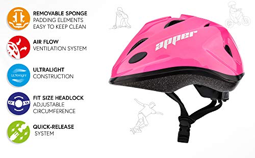 meteor Casco Bicicleta Bebe Helmet Bici Ciclismo para Niño - Cascos para Infantil - Bici Casco para Patinete Ciclismo Montaña BMX Carretera Skate Patines monopatines HB6-5