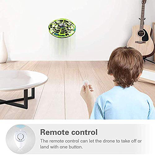 Mettime Mini Drone para Niños y Adultos Movimiento Control Mano Drones Juguetes Voladores Recargable UFO Drone con Luz LED Beginner RC Helicóptero Regalos para Niños