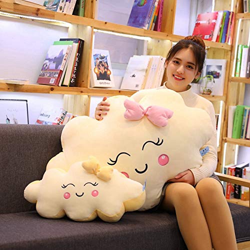 MIAOOWA Official Store 1pc 50-90cm Gigante Kawaii Nube De La Nube Almohada Suave Cojín Amamantamente La Nube Llena De Juguetes De Felpa para Los Niños Niños Niños Niñaregalo 70CM Azul