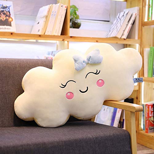 MIAOOWA Official Store 1pc 50-90cm Gigante Kawaii Nube De La Nube Almohada Suave Cojín Amamantamente La Nube Llena De Juguetes De Felpa para Los Niños Niños Niños Niñaregalo 70CM Azul