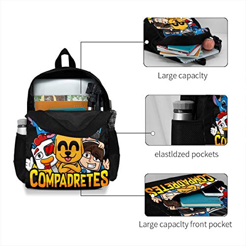 Mikec-Rack 3D Impresión Anime/Mochila de Dibujos Animados, Mochilas Escolares Personalizadas para niños