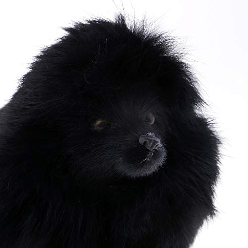 Milageto de Juguete de Caniche Modelo de Perro Negro Animal de Peluche Perros Inicio