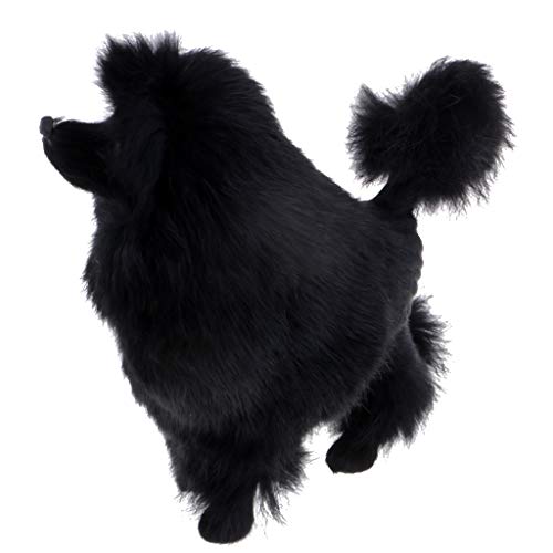 Milageto de Juguete de Caniche Modelo de Perro Negro Animal de Peluche Perros Inicio