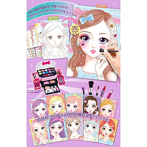 MIMI WORLD Caja de maquillaje Mimi, poner maquillaje en la cara de Mimi, juguetes de belleza para niñas