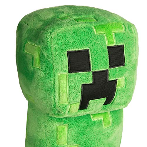 Minecraft Grand Creeper Peluche de 18 Pulgadas, Color Verde, 16 (889343078897)