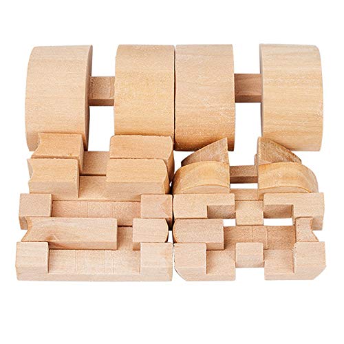 MINGZE Puzzle Madera 3D para niños, Juegos de Ingenio IQ Juguete Educativos, Juego Logica de para Niños y Adultos, Juguete para el hogar Oficina decoración ecológica Regalo (Heart Lock)