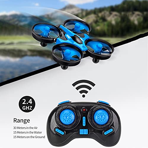 Mini dron para niños, barcos teledirigidos para piscinas y lagos, coche RC 3 en 1, modo de mar terrestre, impermeable, aerosdeslizador, juguete RC cuadricóptero – 3 x XPiles