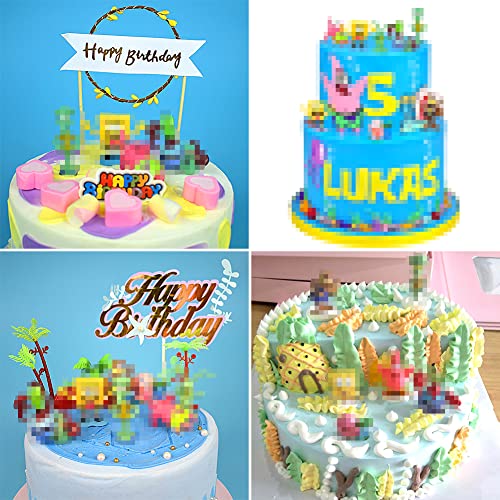 Mini Juego de Figuras Decoración para Tartas BESTZY Cake Topper Juguetes Baby Shower Fiesta de cumpleaños Pastel Decoración Suministros, 8pcs