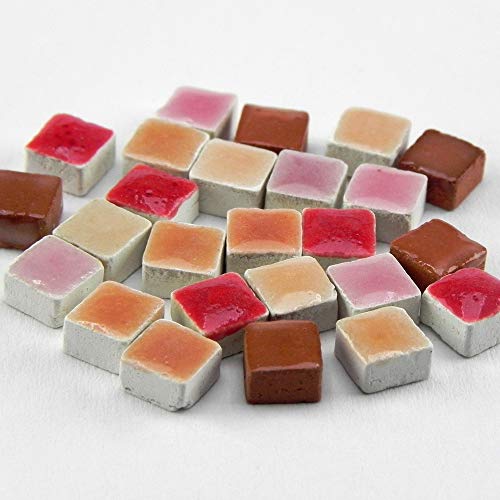 Mini-Mosaicos (5x5x3mm), 5.000 teselas, Mix Rojo, MXRG