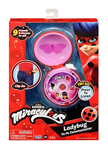 Miraculous Tales of Ladybug & Cat Noir-Comunicador de Juegos de rol de Ladybug Yoyo (Bandai), Multicolor P506292