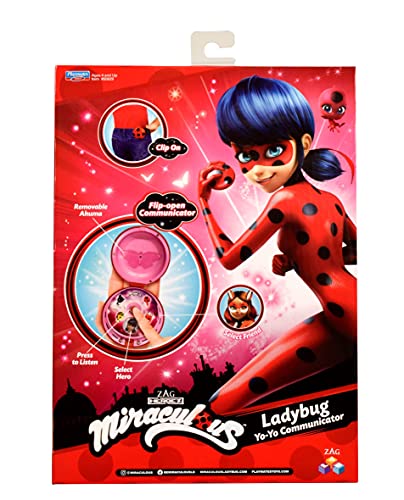 Miraculous Tales of Ladybug & Cat Noir-Comunicador de Juegos de rol de Ladybug Yoyo (Bandai), Multicolor P506292