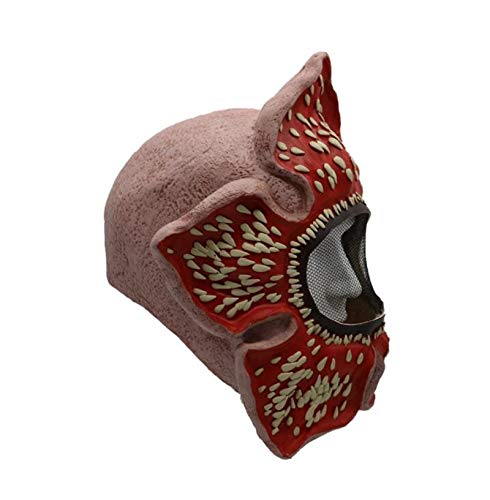 MKDASFD Halloween Stranger Things Terror Mask Cosplay Props Látex Casco integral Unisex Accesorios de Halloween Demodog Demogorgon Máscaras