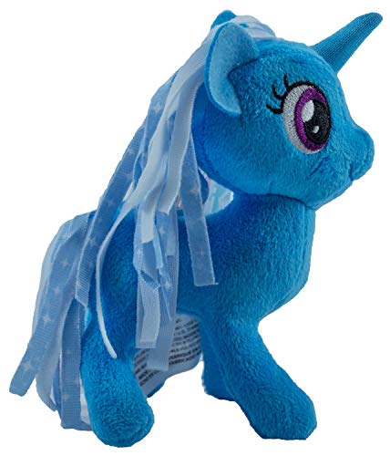 MLP My Little Pony - Caballo de peluche de 12 cm, para niños, niñas y niños, para coleccionar, acurrucarse y jugar (Trixie Lulamoon, azul oscuro)