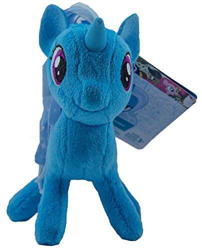 MLP My Little Pony - Caballo de peluche de 12 cm, para niños, niñas y niños, para coleccionar, acurrucarse y jugar (Trixie Lulamoon, azul oscuro)