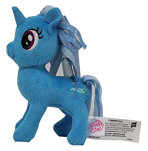 MLP My Little Pony - Caballo de peluche de 12 cm, para niños, niñas y niños, para coleccionar, acurrucarse y jugar (Trixie Lulamoon, azul oscuro)