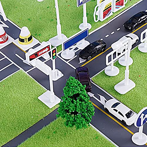 Mlysnd Arboles Maqueta, 55 Piezas Diorama árboles en Miniatura Hecho de Plástico para DIY, Mesa de Arena, Ferrocarril, Arquitectura, Paisaje en Miniatura (3-7cm)