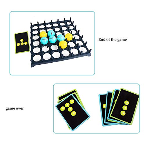 Mnrkaoic Bounce Off Party Game Connect 4, juguete de escritorio rebotador, kit de juego interactivo para niños