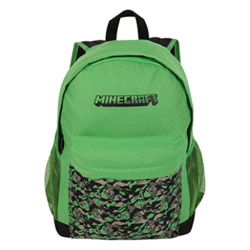 Mochila Minecraft Camo Creeper para niños | Producto Oficial | Mochila de Regreso a la Escuela, Mochila para niños, Mochila para niños