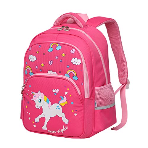 Mochila para Niñas Mochila Unicornio, Mochila Escolar Primaria para Chica Gran Capacidad Mochila Escolar Ergonómica Ligera Bolsas Escolares para Niños Estudiantes 7-11 años