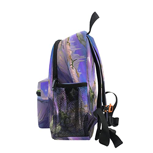 Mochila para niños pequeños con diseño de dinosaurios, pterosaurio, fantasía, dragón, guerra, para niños, para regreso a la escuela, mini mochila de viaje Kawaii