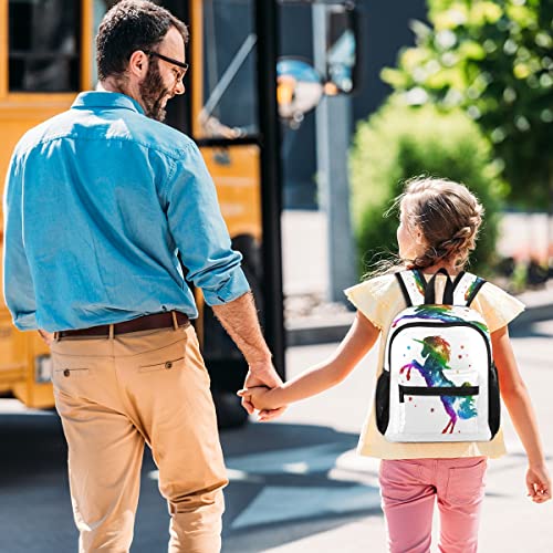 Mochila para niños pequeños, diseño de unicornio, diseño de estrellas de fantasía, para niñas de regreso a la escuela, mini mochila de viaje kawaii