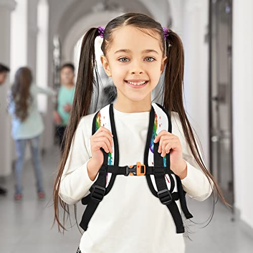 Mochila para niños pequeños, diseño de unicornio, diseño de estrellas de fantasía, para niñas de regreso a la escuela, mini mochila de viaje kawaii