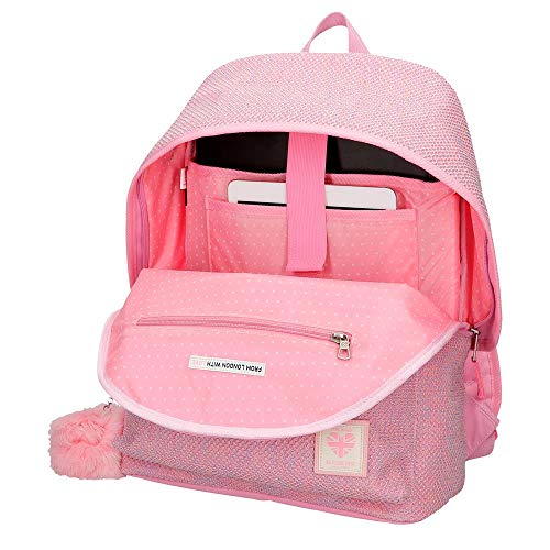 Mochila Pepe Jeans Rose, Rosa, 31x42x17.5 cm