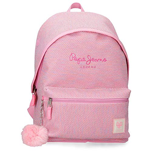 Mochila Pepe Jeans Rose, Rosa, 31x42x17.5 cm