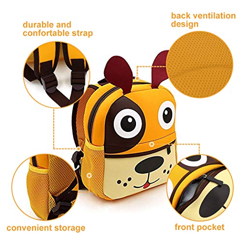 Mochilas Guarderia Pequeños Para Niños y Niñas, AOBETAK Cute 3d Animales Design Bolsos Escolares ,Presente y Regalos Mochila Merienda para Niños Bebe Infantiles 2-7 años