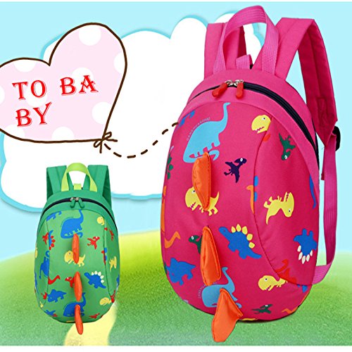 Mochilas Infantiles, 2 a 6 años Niños Niña 3D Tiburón Animal Mochilas Colegio Bolso para Guardería Primaria (Rosa)