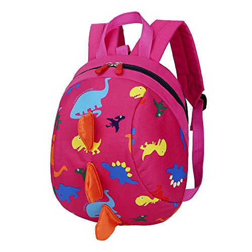 Mochilas Infantiles, 2 a 6 años Niños Niña 3D Tiburón Animal Mochilas Colegio Bolso para Guardería Primaria (Rosa)