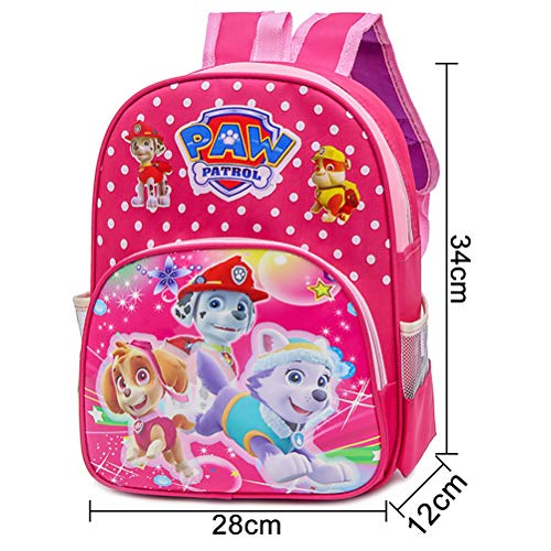 Mochilas Infantiles Guarderia Mochilas Infantiles Patrulla Canina Bolsas Escolares De Dibujos Animados para Niñas Y Niños De 3 A 6 Años Rosado