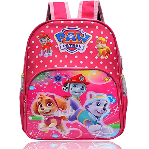 Mochilas Infantiles Guarderia Mochilas Infantiles Patrulla Canina Bolsas Escolares De Dibujos Animados para Niñas Y Niños De 3 A 6 Años Rosado