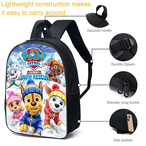 Mochilas Mochila Escolar para niños Mochila Escolar para Perros Mochila Infantil de Dibujos Animados Impresos en 3D para niños Jardín de Infantes, Guardería, Primaria