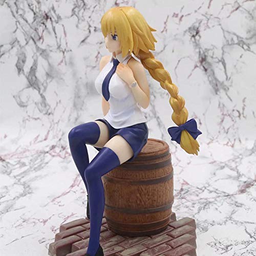 Modelo De Acción Destino Noche Barril De Vino Jeanne of ARC Sentada Ropa Casual Figura 20Cm Diseño Premium, Detalle Y Articulación,Modelo De Coleccionable De