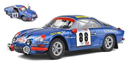 Modelo de escalera compatible con Alpine A110 1600S N.88 Rally PORTUGAL 1969 J.P.NICOLAS-J.TODT 1:18 Sólido SL1804202